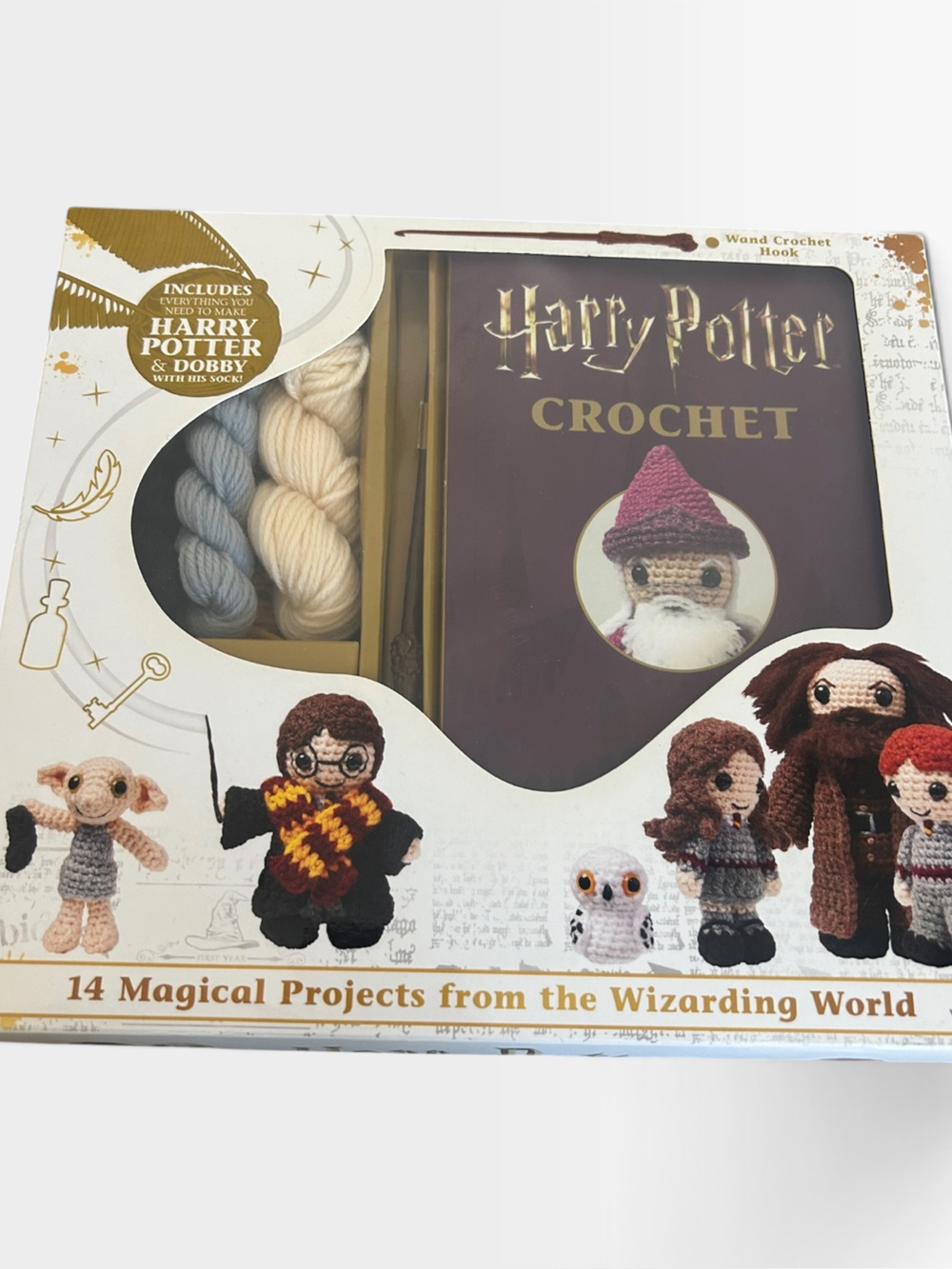 Harry Potter Crochet Kit - Cream & Blue Yarn new